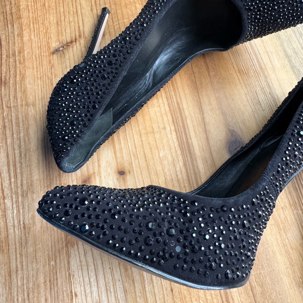 REISS Women’s Black High Heels Shoes 40 9 9.5 - Picture 3 of 8